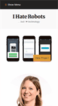 Mobile Screenshot of ihaterobots.com