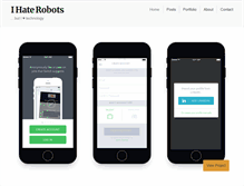 Tablet Screenshot of ihaterobots.com